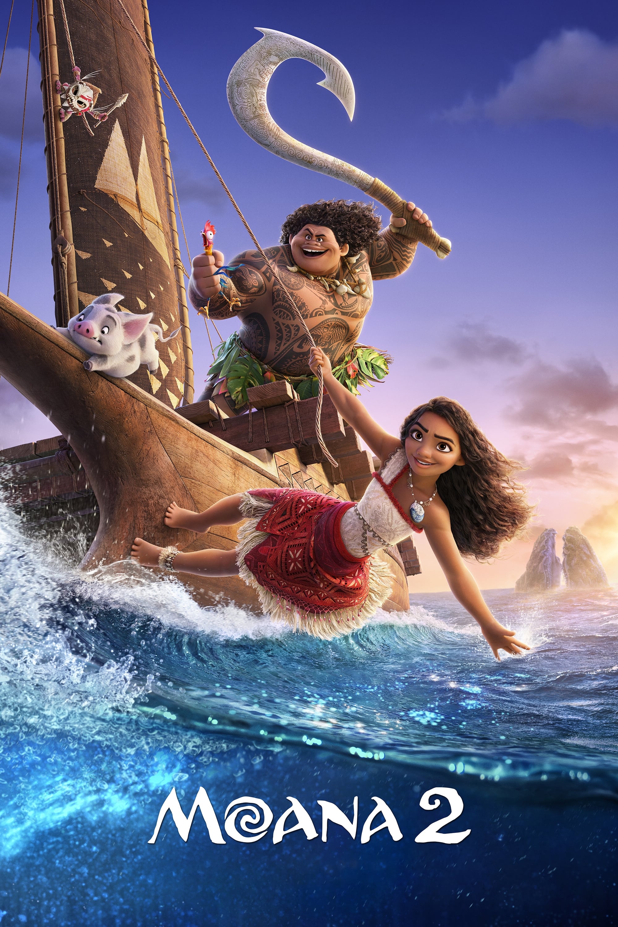 Moana 2 Hindi Dubbed Movie Poster (2024)