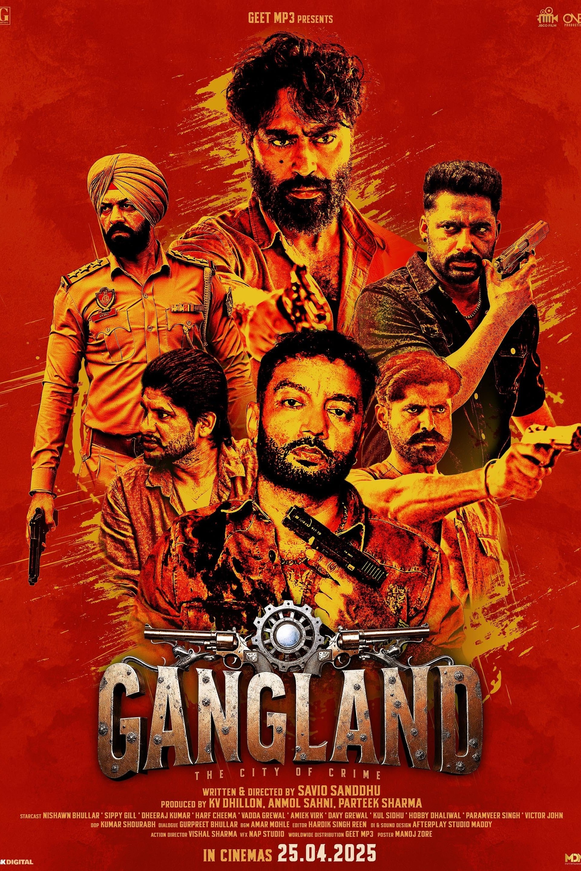 Gangland: The City of Crime Hindi Dubbed Movie Poster (2025)