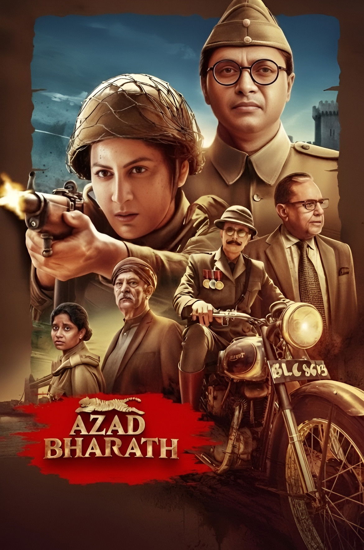 Azad Bharath Hindi Dubbed Movie Poster (2026)
